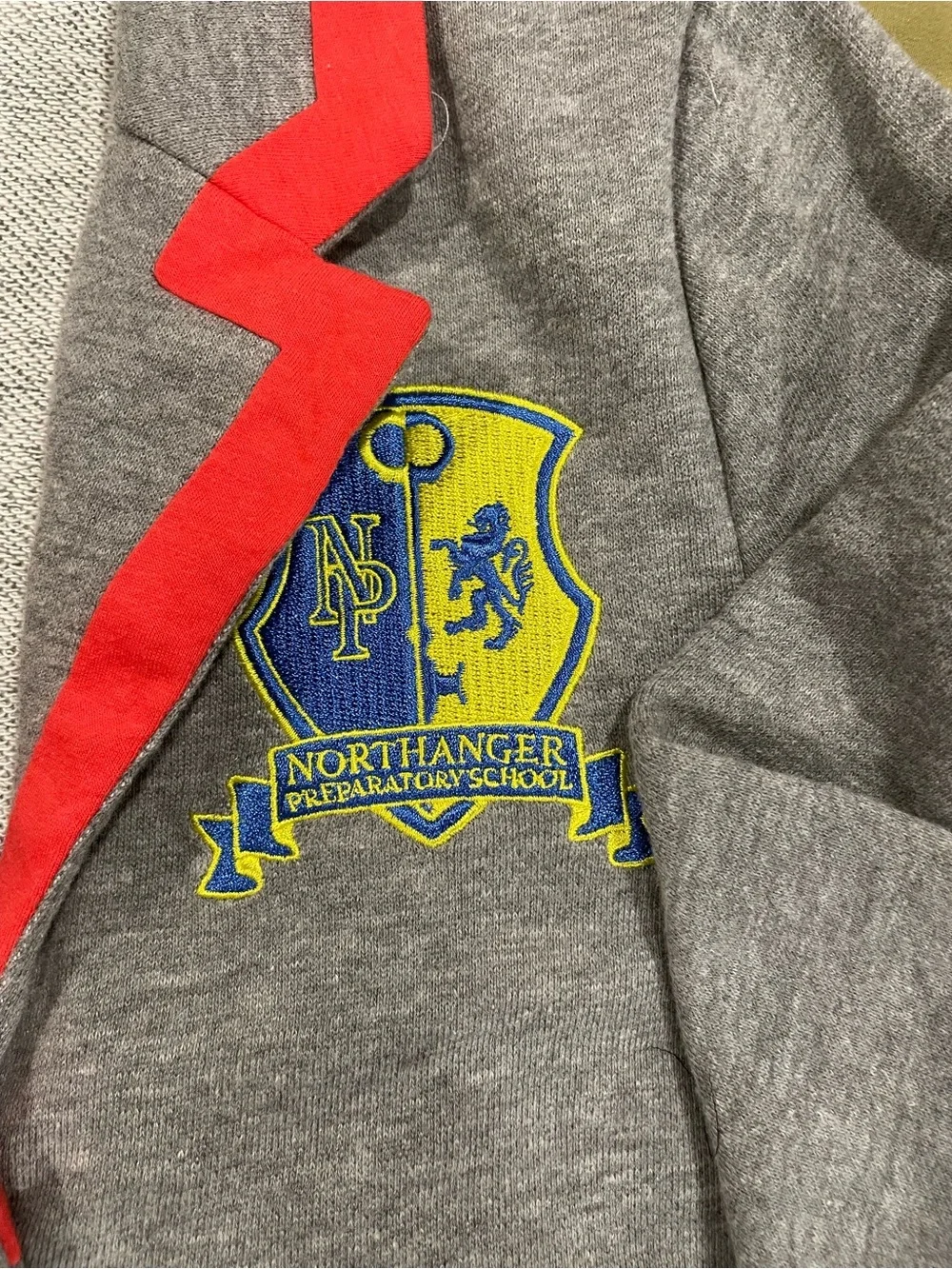 Grey Kids Blazer with Red Trim